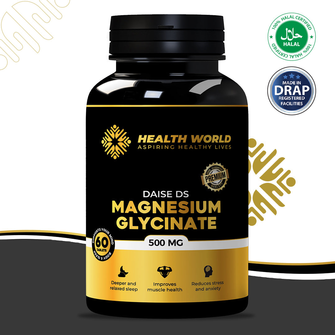 Magnesium Glycinate 500 mg – Food Supplement Health World