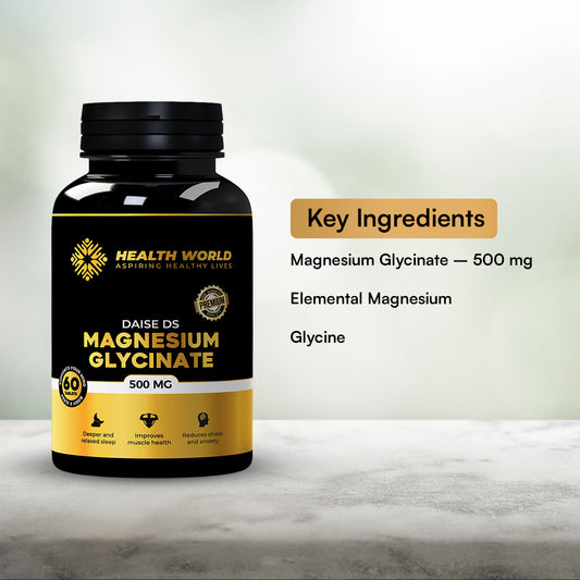 Magnesium Glycinate 500 mg – Food Supplement Health World